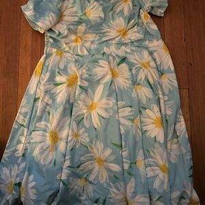 Floral Blue Kids Dress